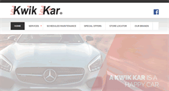 Desktop Screenshot of kwikkaronline.com